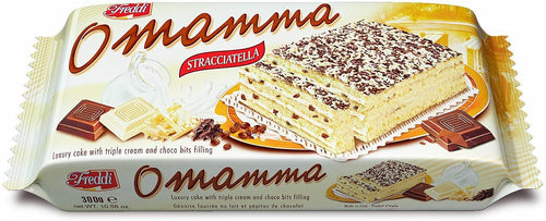 O'Mamma Stracciatella Torta Farcita al Latte con Pezzi di Cioccolato 300G