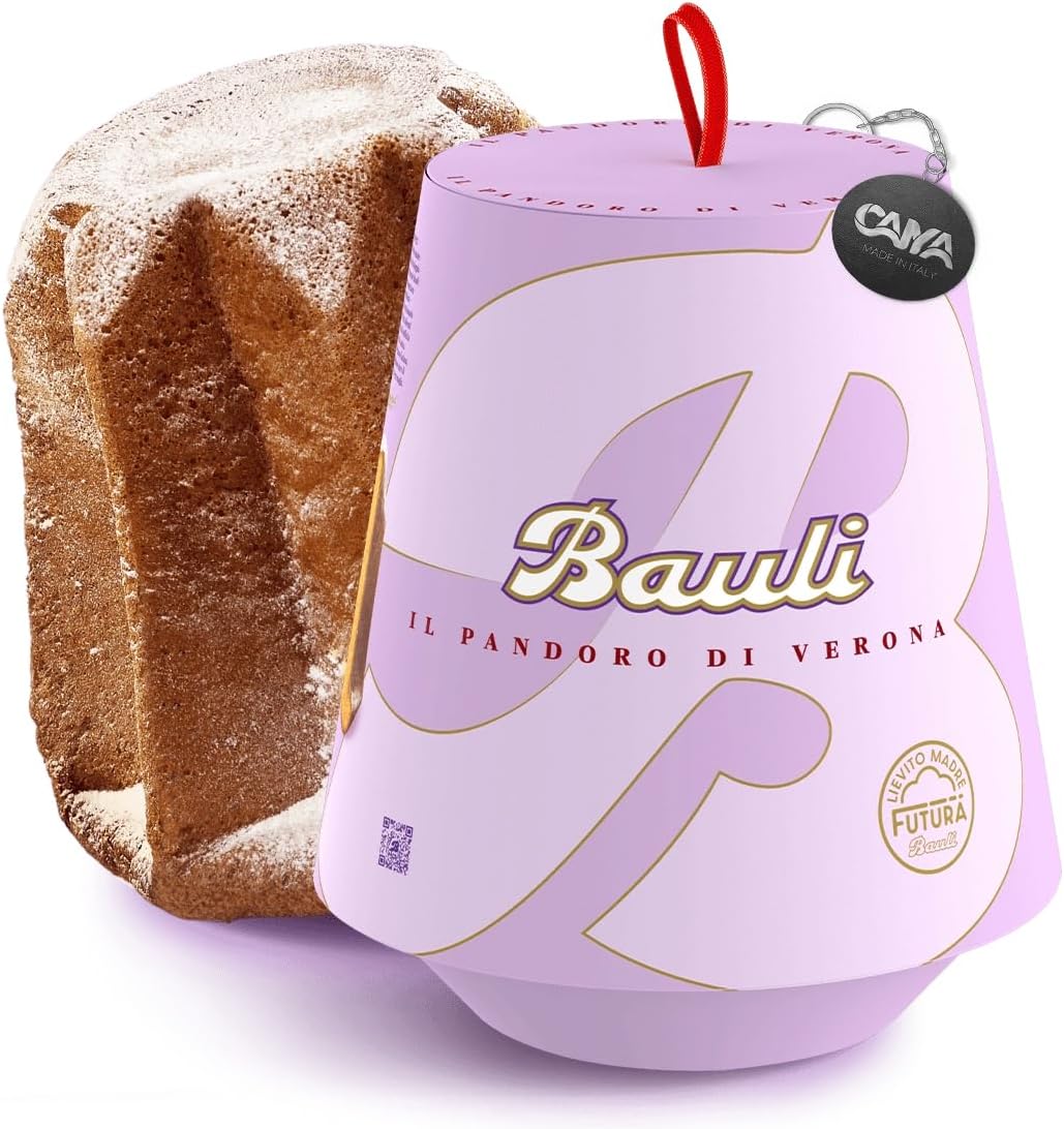 Bauli Pandoro di Verona Tradizionale con Zucchero a Velo per Decorazione 1kg