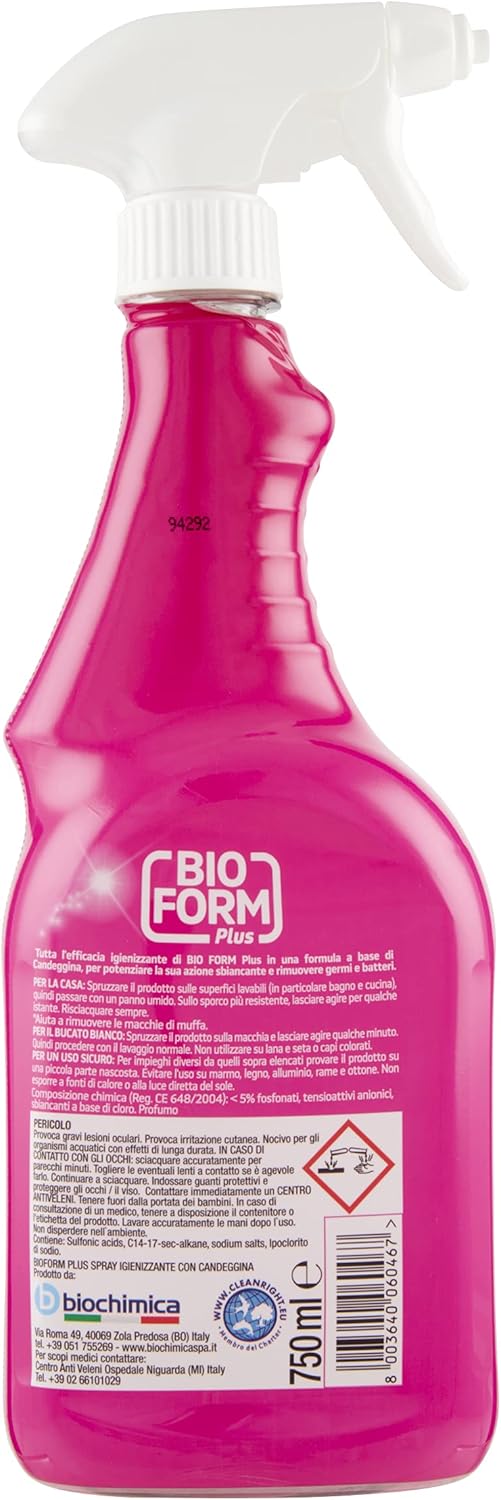 Bioform Plus Igienizzante con Candeggina spray 750ml