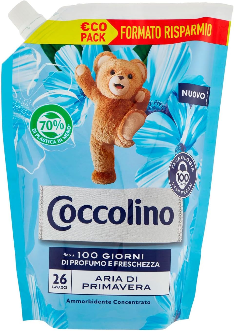 Coccolino Ammorbidente Concentrato Aria Di Primavera Pouch 600ml, 600ml