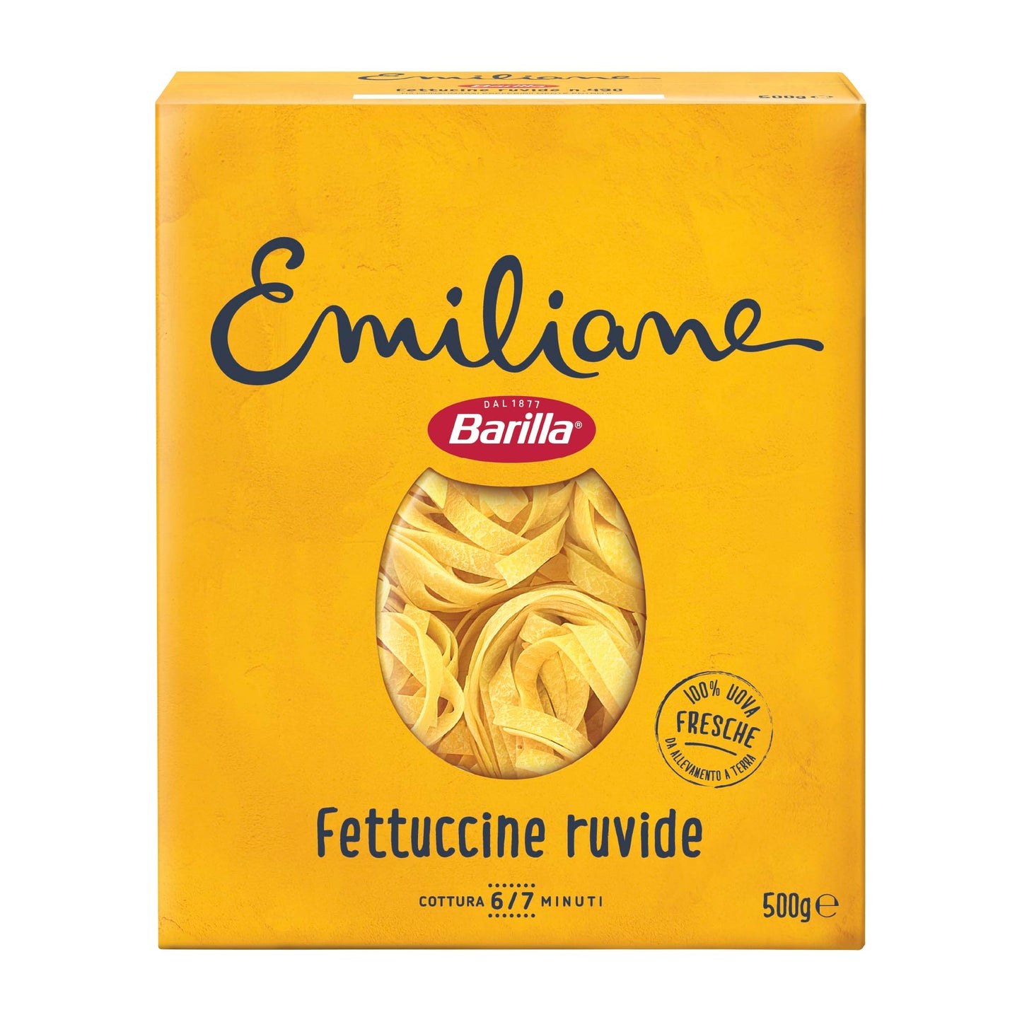Barilla Pasta all'Uovo, le Emiliane Fettuccine, 500g (Confezione da 4)