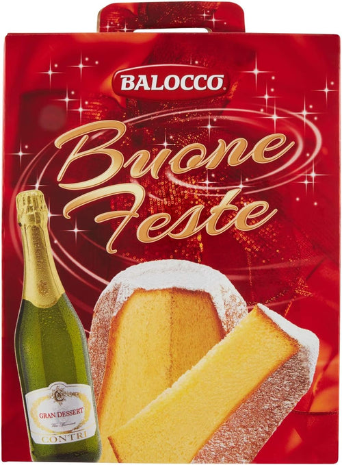 Balocco Buone Feste Pandoro 750g e Gran Dessert contri, 75cl