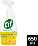 Cif Sgrassatore Cucina, Sgrassatore Universale con Olio Essenziale di Limone, 650 ml, per Piani a Induzione, Fornelli e Piastrelle della tua Cucina, 100% Agenti Pulenti di Origine Naturale