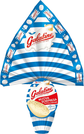 Galatine - Uovo Cioccolato Bianco con Granella di Galatine - 230g