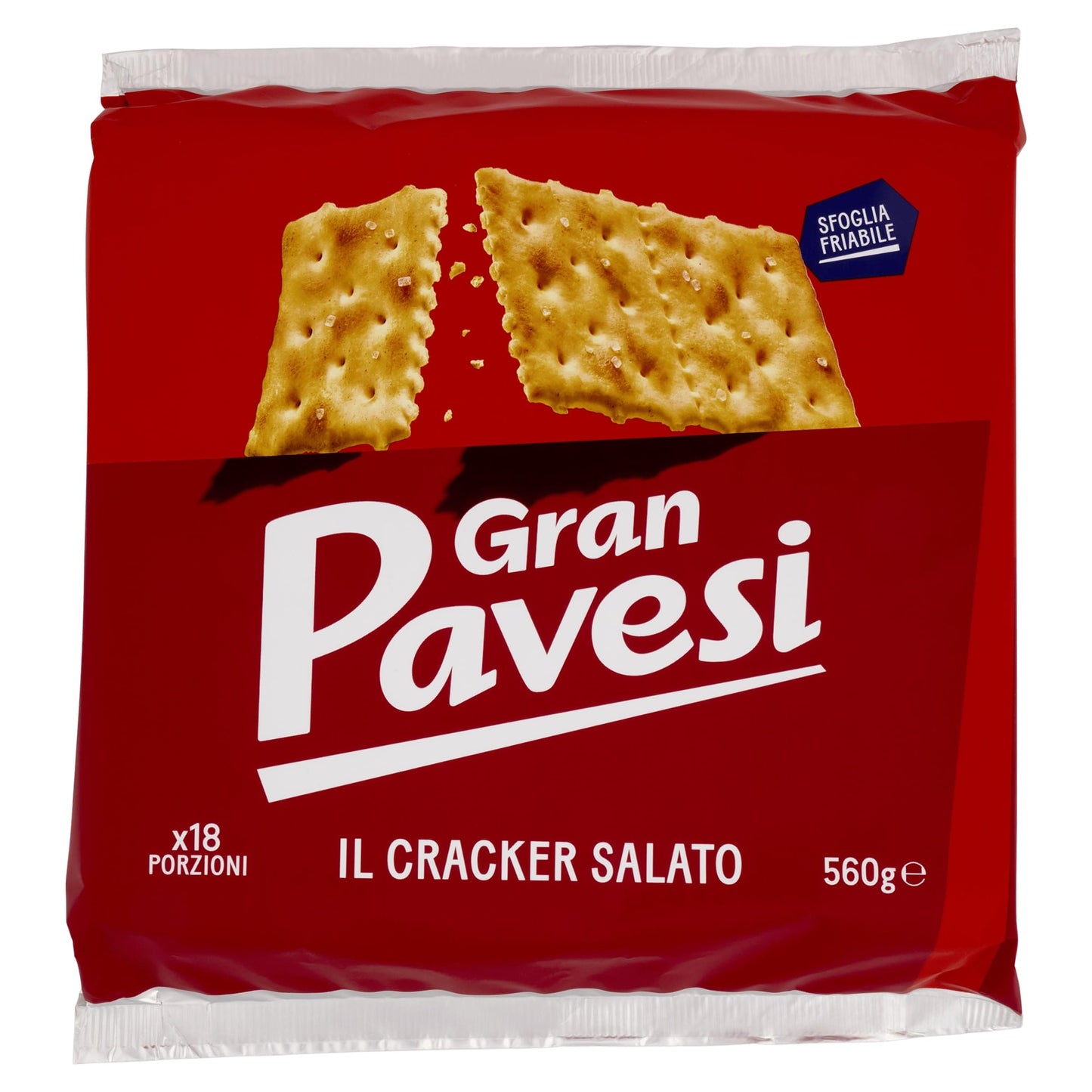 Gran Pavesi Cracker Salati I Classici con Grano 100% Italiano, 560 g