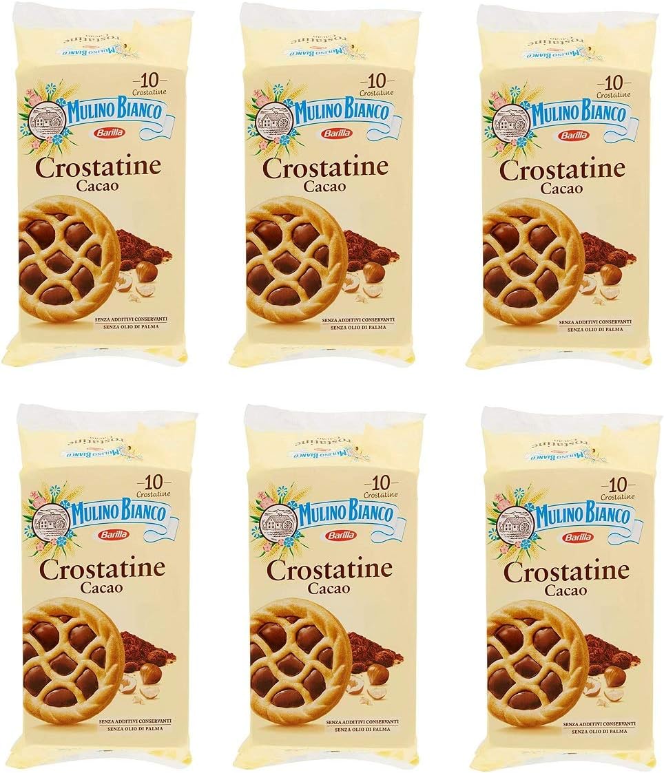 6X Mulino Bianco Crostatina Crostata di Cioccolato Pasticceria (10x 24g)