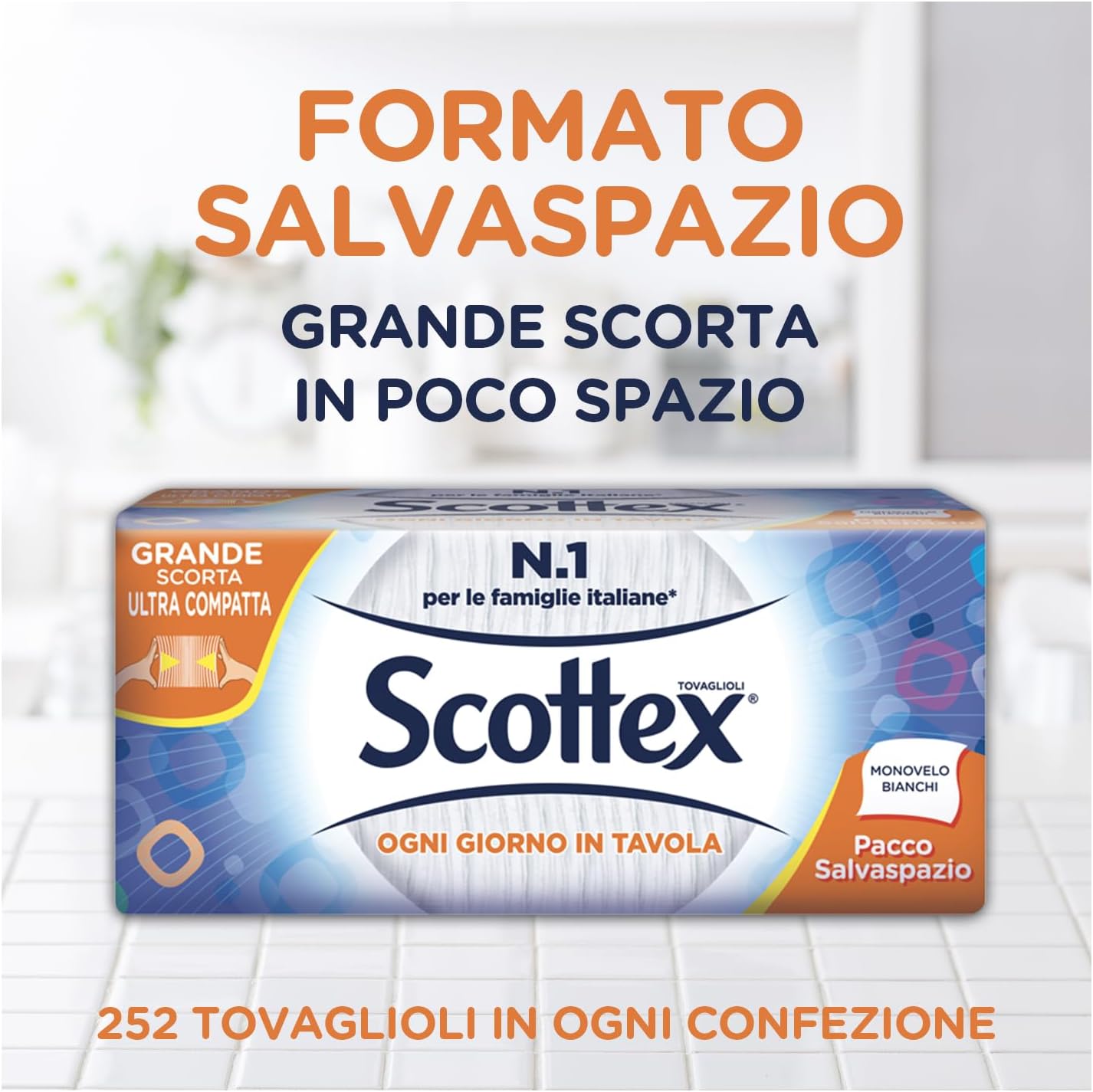 Scottex Tovaglioli Doppiovelo, 33 Pezzi