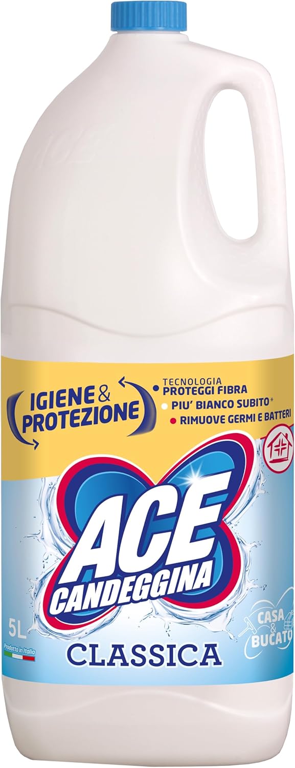 ACE Candeggina Classica, Confezione da 2 Flaconi x 5 Litri