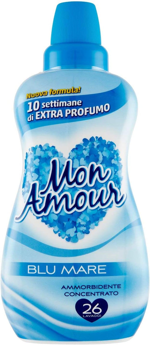 Mon Amour Ammorbidente Liquido Blu Mare, 26 Lavaggi, 650 ml