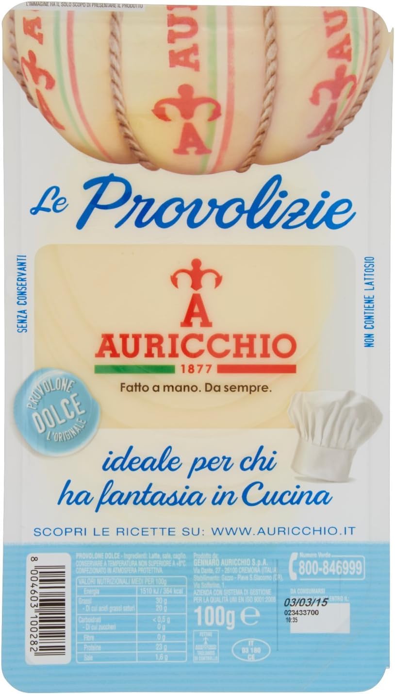 Pacco Convenienza X6 Auricchio Le Provolizie provolone dolce l'originale 100 g + Penna professionale Raspada