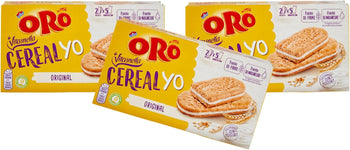 3X Oro Saiwa Vitasnella Cereal Yo Original Biscotti ai Cereali Integrali con Cremoso Yogurt 253g [3 Confezioni]