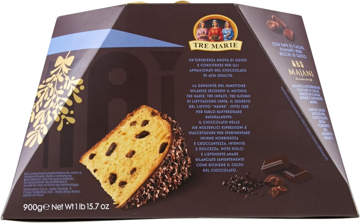 Tre Marie Panettone Re Noir, 900g