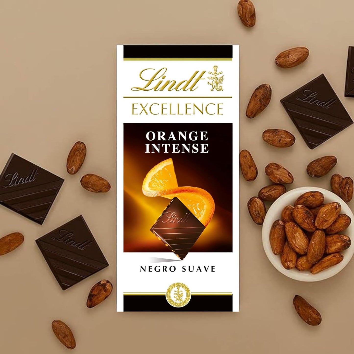 Lindt Excellence Orange Intense, 100g