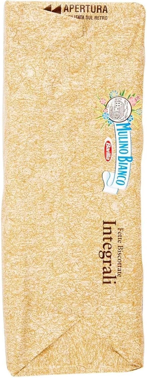Mulino Bianco Fette Biscottate Integrali (315g) - 4 Pacchi da 315 g - [1,26 Kg]