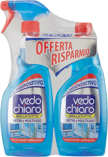 Vedo Chiaro Vetri Multiuso + Ricarica 500+500 ml