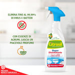 Citrosil Home Protection, Sgrassatore Bagno Disinfettante con Vere Essenze di Agrumi, 650 ml