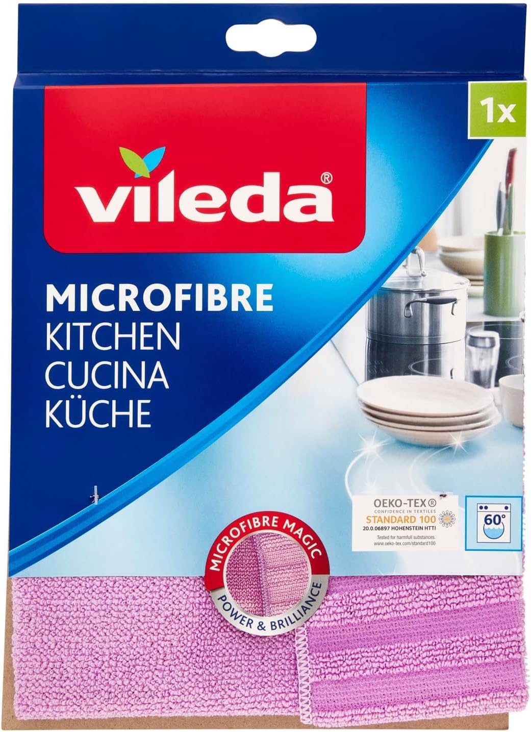 Vileda Panno Microfibre Cucina, 1 Pezzo