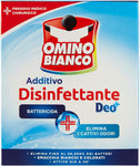 Omino Bianco - Additivo Lavatrice Disinfettante in Polvere per Bucato, Smacchia e Elimina i Cattivi Odori, con Tecnologia Deo+, 450 g