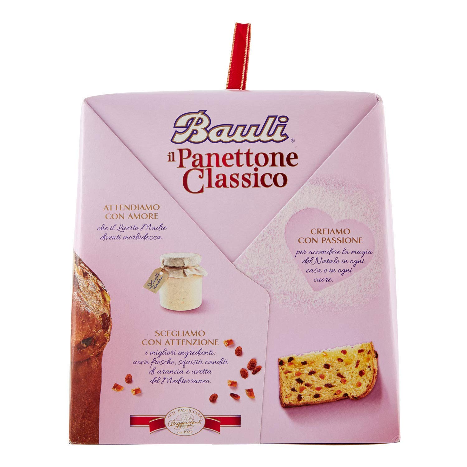 Bauli La Tradizione - Panettone Classico Artigianale Dolce di Natale con Ingredienti Tradizionali e Qualità Eccellente del Made in Italy (Panettone Classico, 1000 gr)