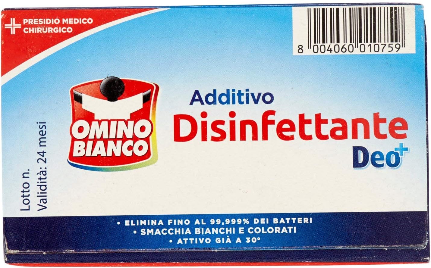 Omino Bianco - Additivo Disinfettante, Polvere Battericida e Virucida per bucato - 3 pezzi da 450 g [1350 g]