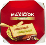 3X Pandoro MaxiCiok con Granella di Pistacchio, Nocciole e Cioccolato a Latte 800 g con Portachiavi RASPADA [3 Pezzi]