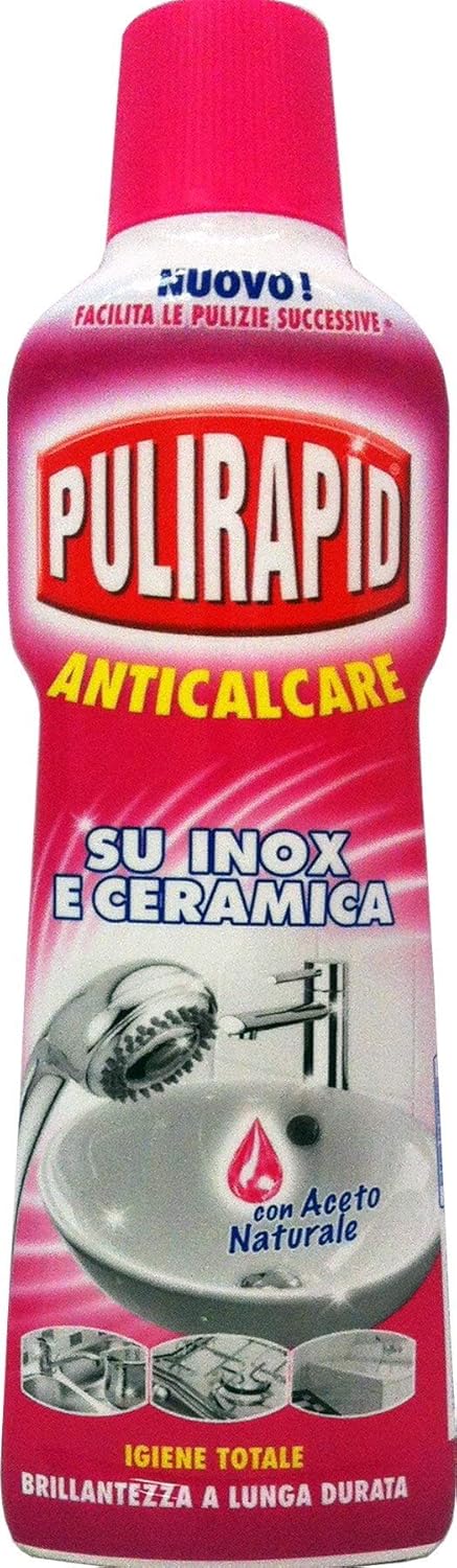 16 x PULIRAPID Anticalcare Liquido Aceto 500 Ml