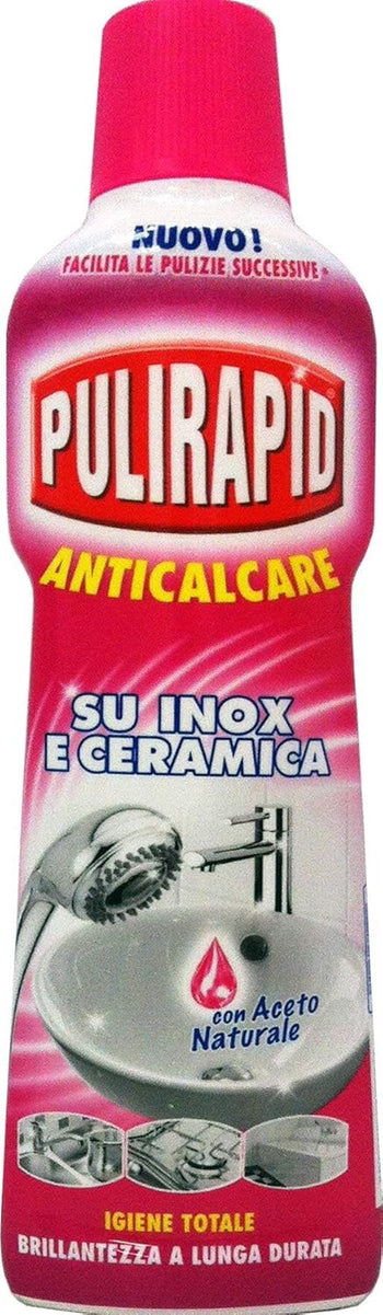 16 x PULIRAPID Anticalcare Liquido Aceto 500 Ml