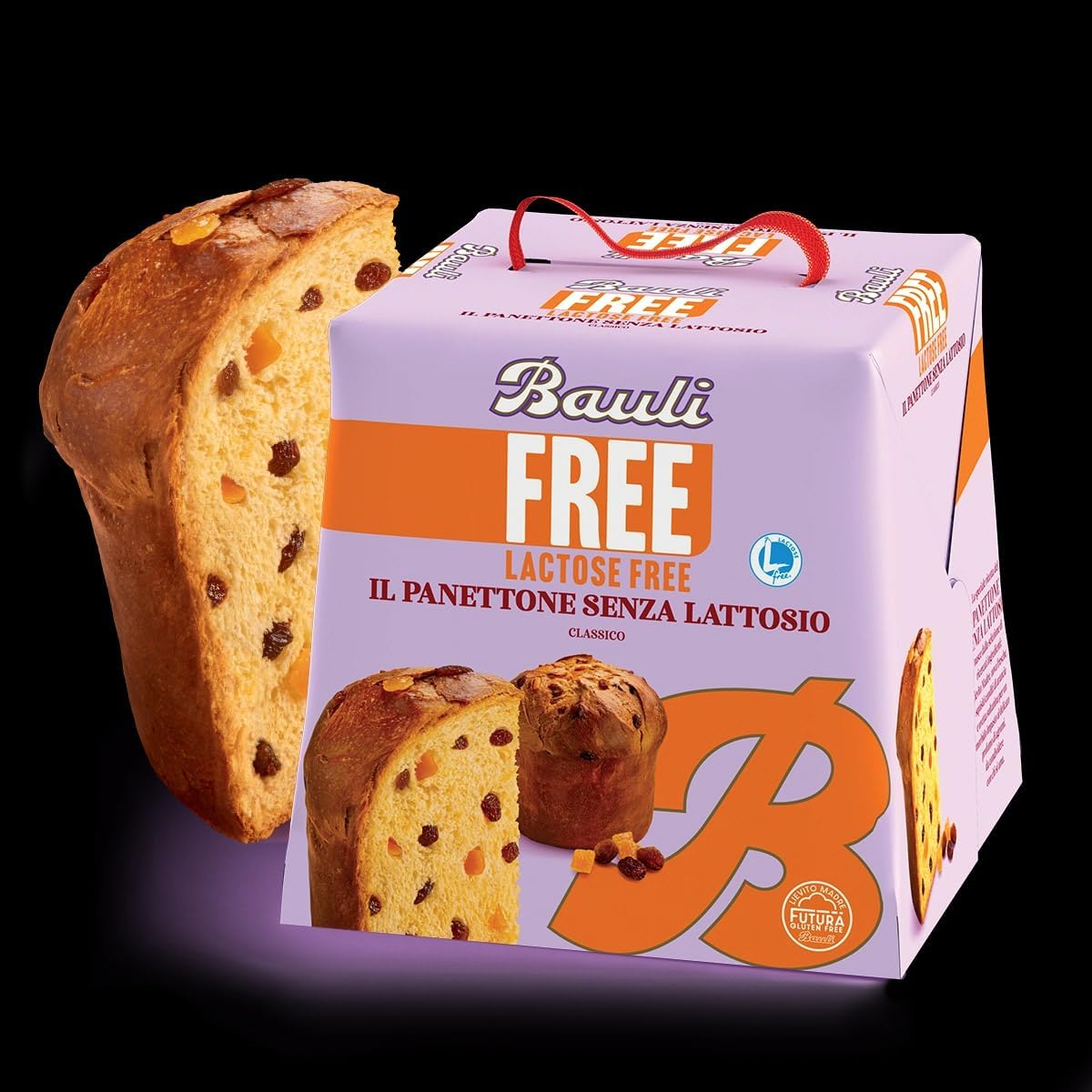 Panettone classico Bauli 700 g senza lattosio + Pandoro senza lattosio Bauli 700 g per regalare alle persone intolleranti al lattosio tutto il gusto delizioso di questi dolci natalizio tradizionali