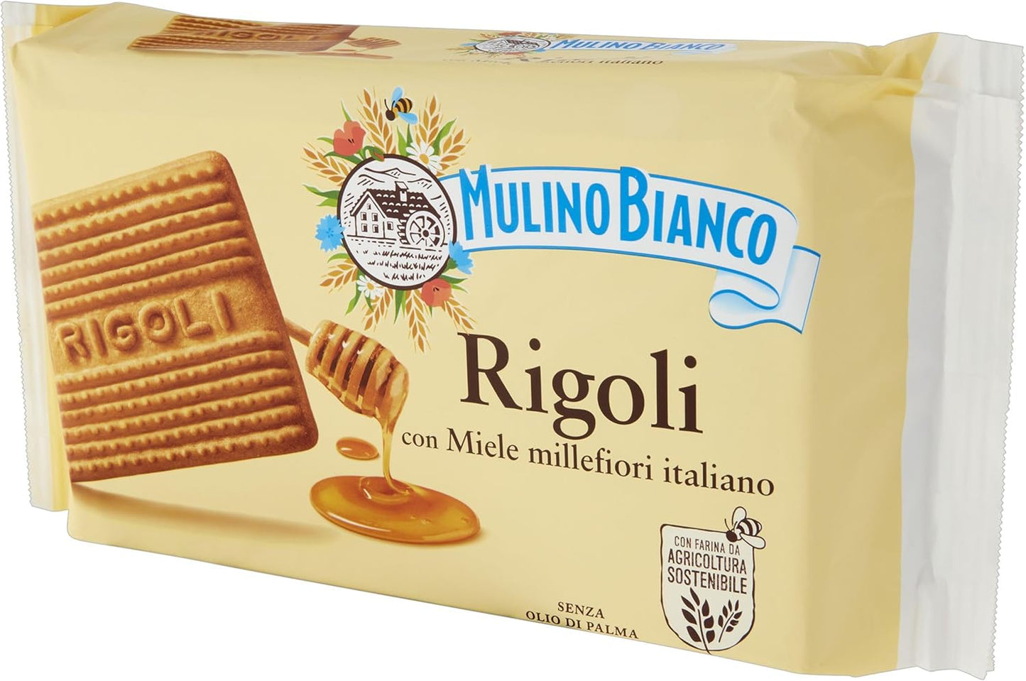 Mulino Bianco Biscotti Frollini Rigoli con Miele, 400g