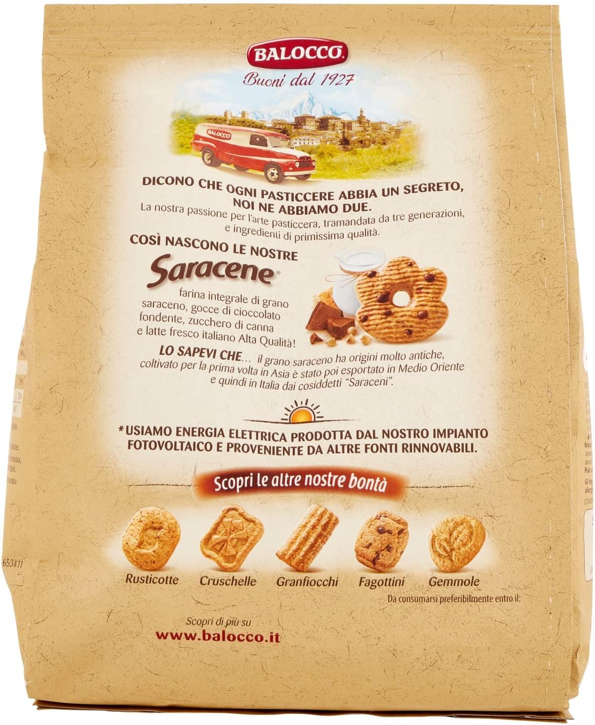 Balocco Saracene Biscotti Frollini, 700g