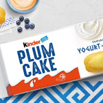 Kinder Plumcake - 6 Merendine, Preparate con Cremoso Yogurt alla Greca, Ottime a Colazione e Merenda, Confezione da 192 Grammi