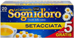Camomilla Sogni d'oro setacciata, astuccio da 20 Filtri, concediti un po' di relax e sonni tranquilli, gusto inconfondibile e piacevole, pronta soli in 5 min.