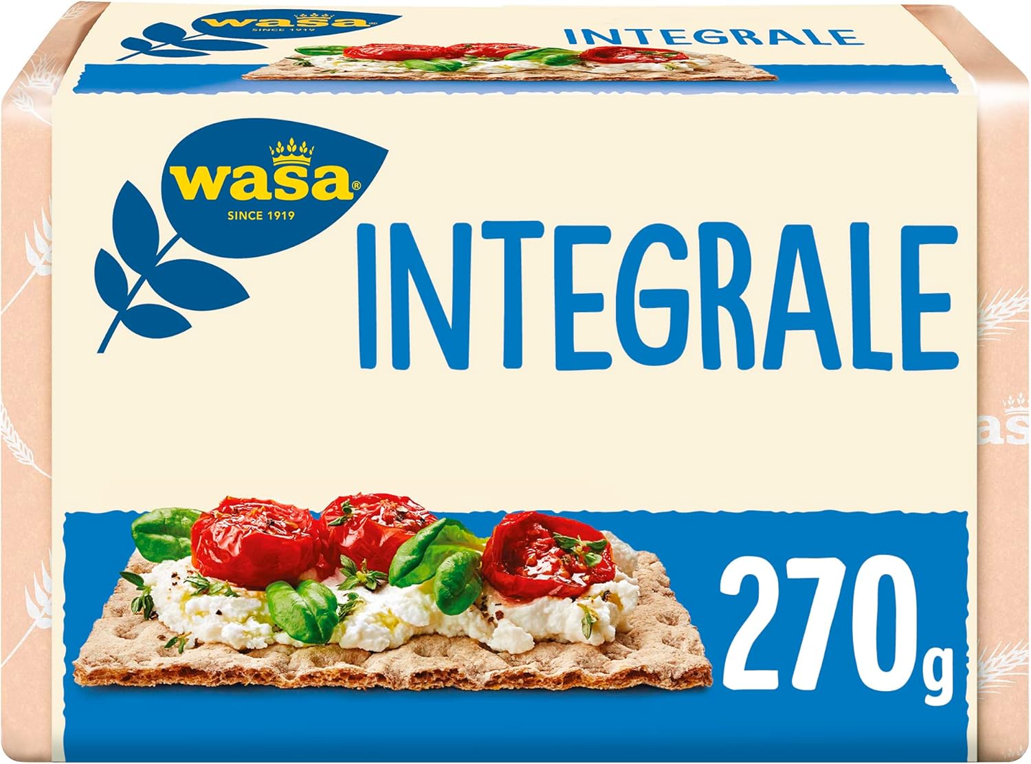 Wasa Integrale, Cracker Integrali e Ricchi di Fibre, 270 g, Extra-Sottili (Confezione da 6)