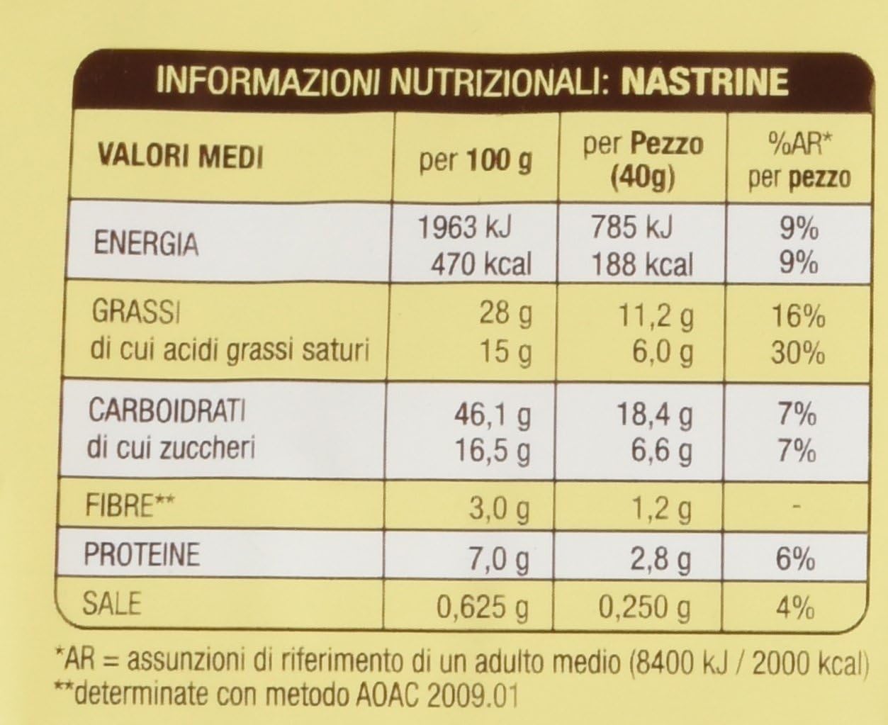 Mulino Bianco Merendine Nastrine, Snack Dolce per la Merenda - 6 merendine