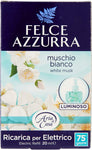 Felce Azzurra - Aria di Casa, Ricarica Diffusore Elettrico Muschio Bianco, Puro Benessere - 20 ml