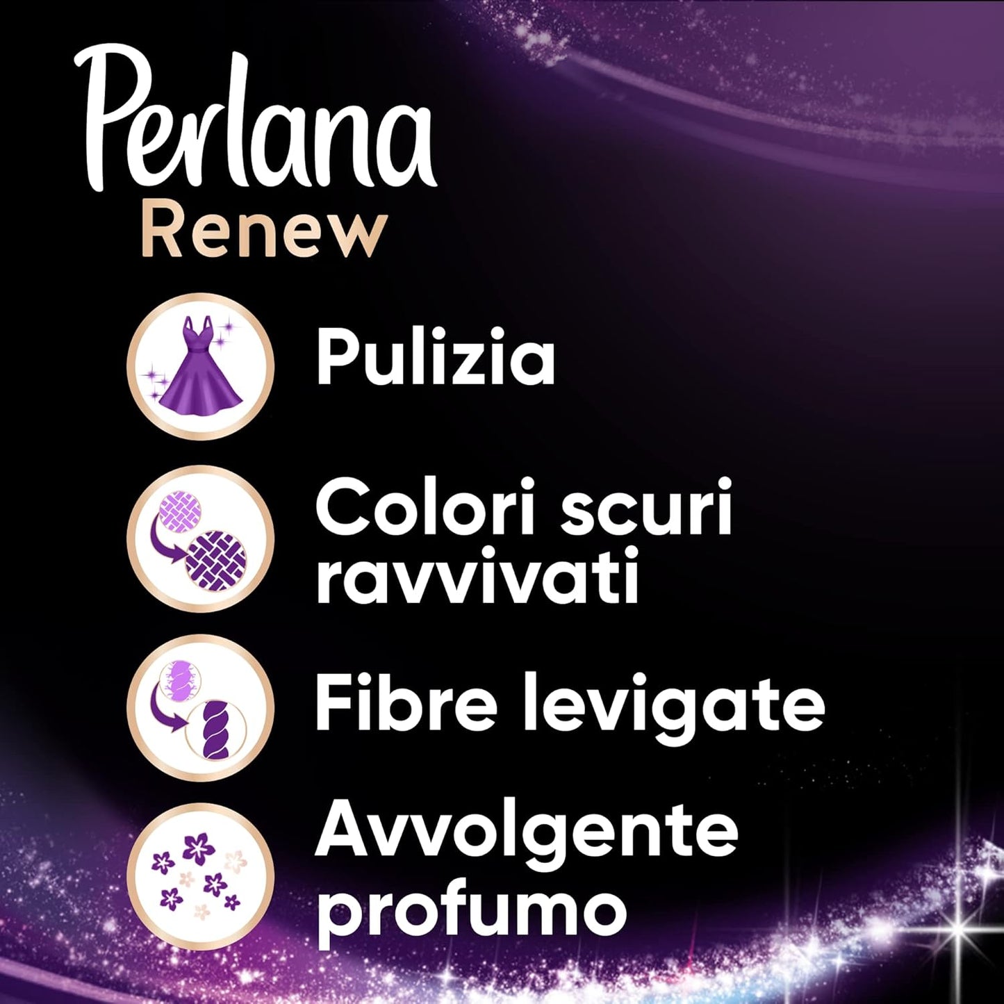 Perlana Renew Caps Neri, detersivo lavatrice capsule, nuova formula 3in1, ideale per tutti i capi scuri, confezione singola da 18 lavaggi