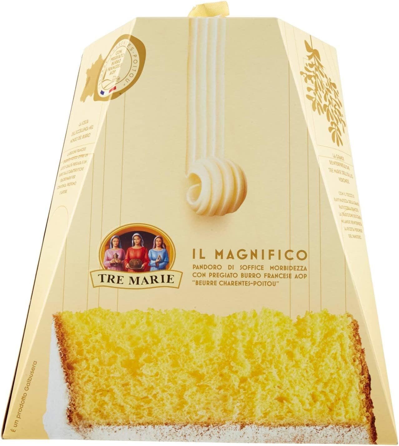 Tre Marie Pandoro Il Magnifico Soffice Morbidezza da 1 Kg + Portachiavi - Novità 2022 1000gr