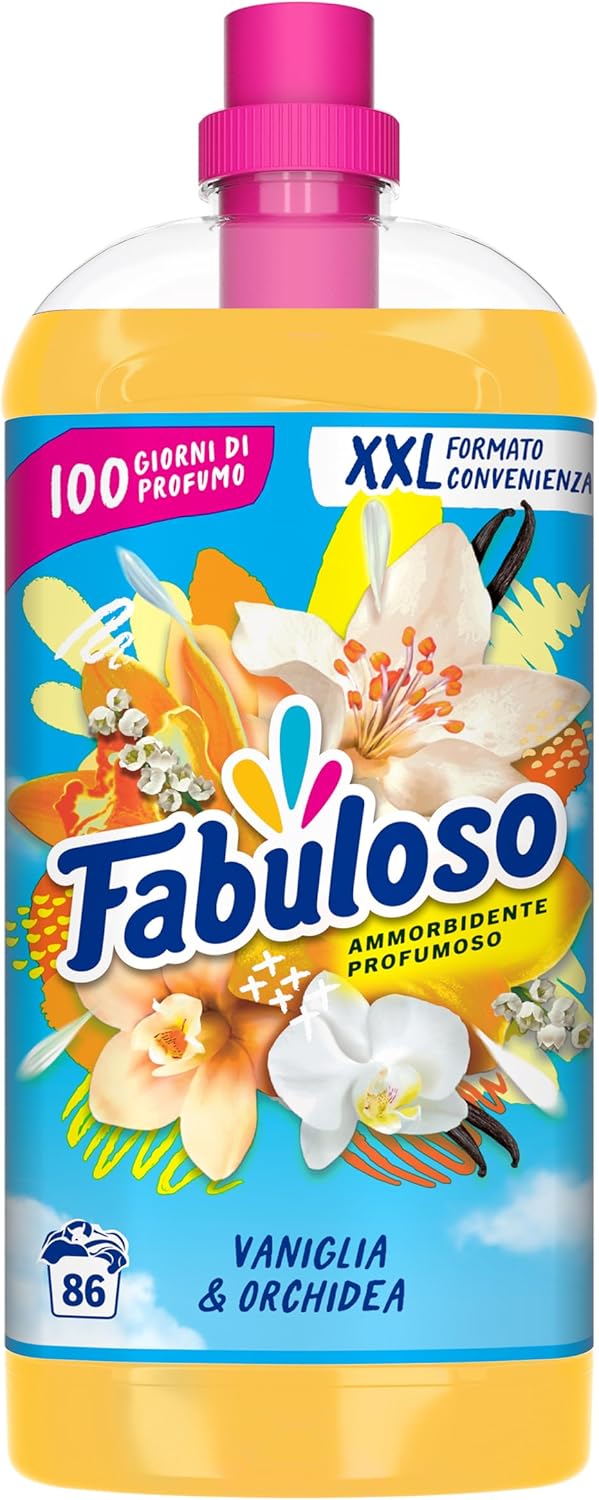 Fabuloso Ammorbidente Concentrato Profumato Vaniglia & Orchidea, 1.9L