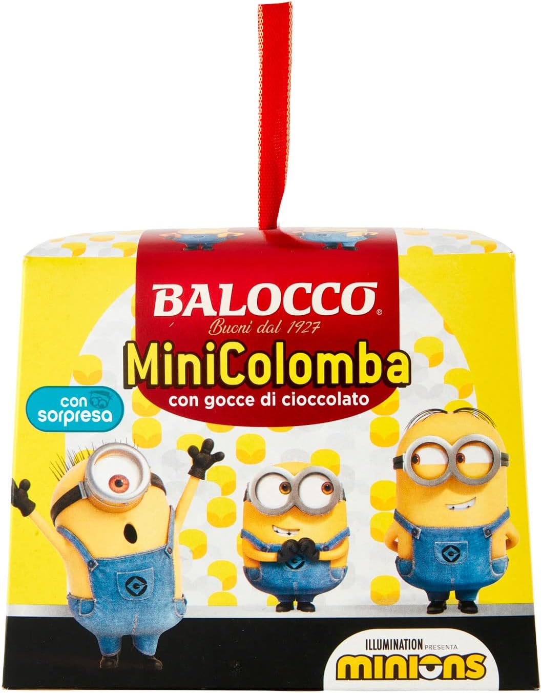 Balocco Mini Colomba Minions Gocce Cioccolato, 100g