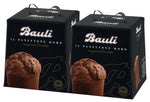 2X Panettone Moro il nuovo Panettone Black con Cacao e Gocce di Cioccolato, Senza Uvetta e Canditi per bauli 900g