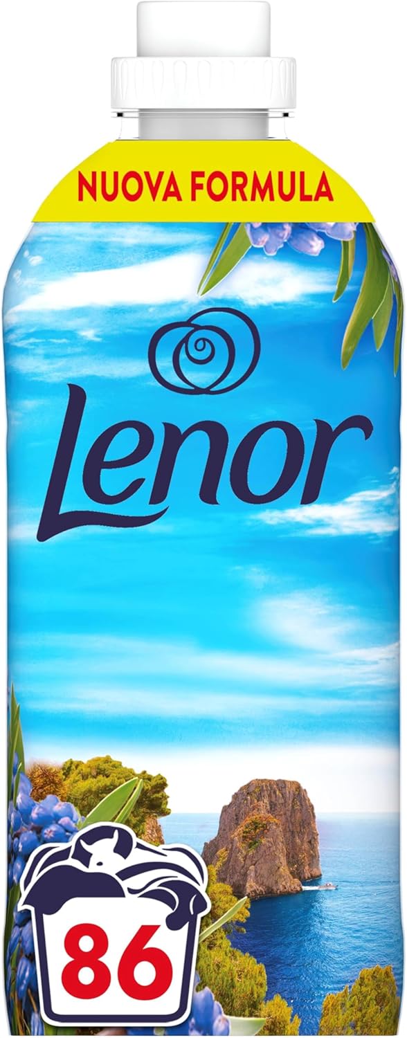 Lenor Ammorbidente Lavatrice Concentrato, 86 Lavaggi, Atmosfere D'Italia Portofino, Profumo Di Lunga Durata