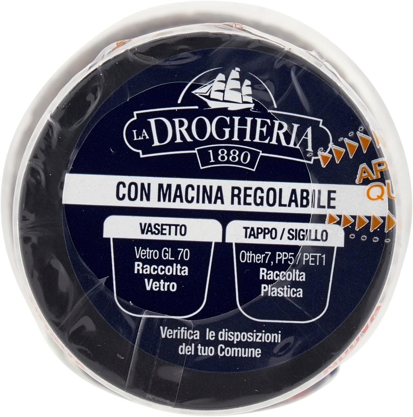 La Drogheria 1880 Pepe Nero Extra Forte in Grani Tellicherry, 40g