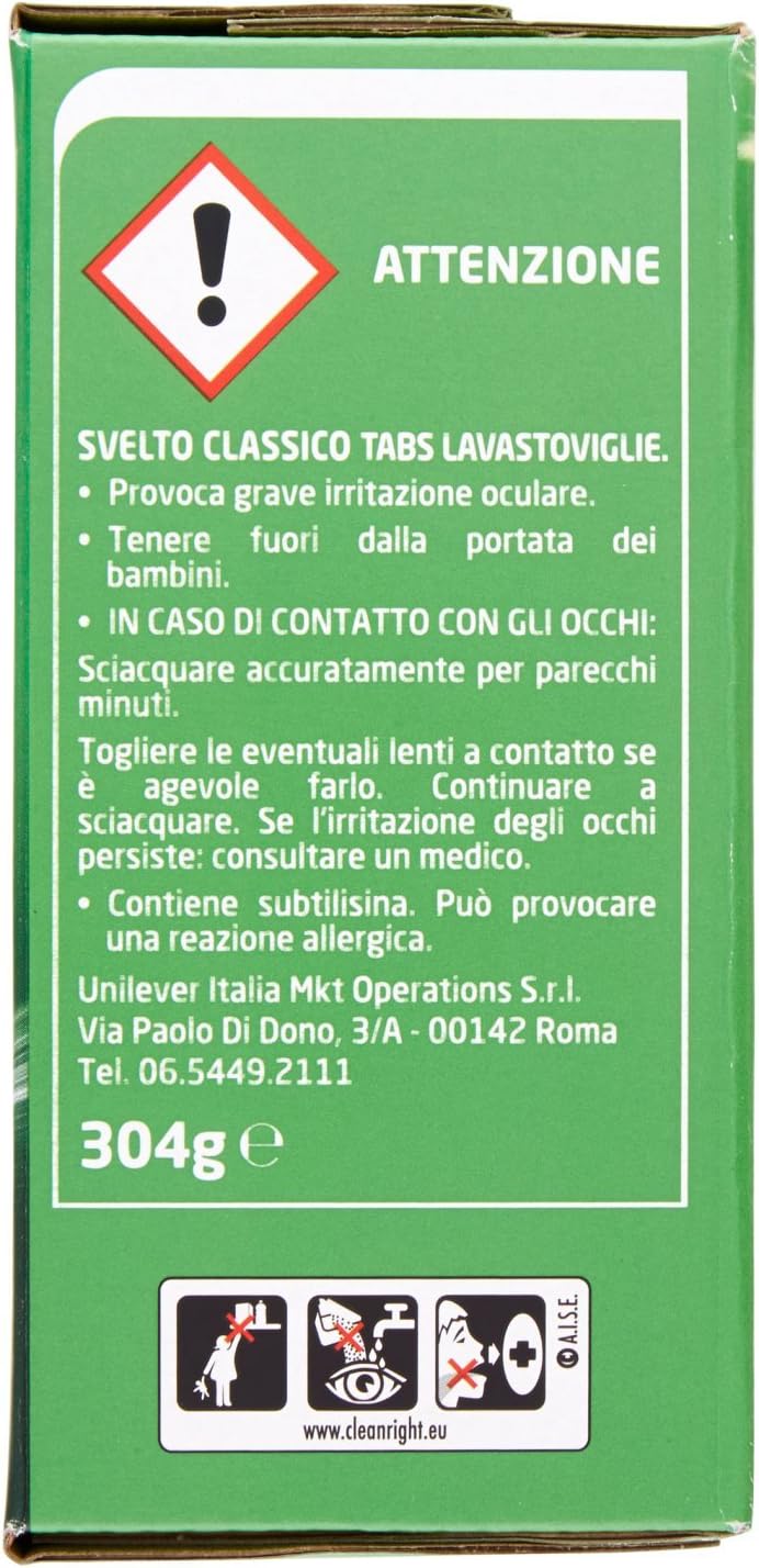 SVELTO LAVASTOVIGLIE CLASSICO 32 TABS - Confezione da 6