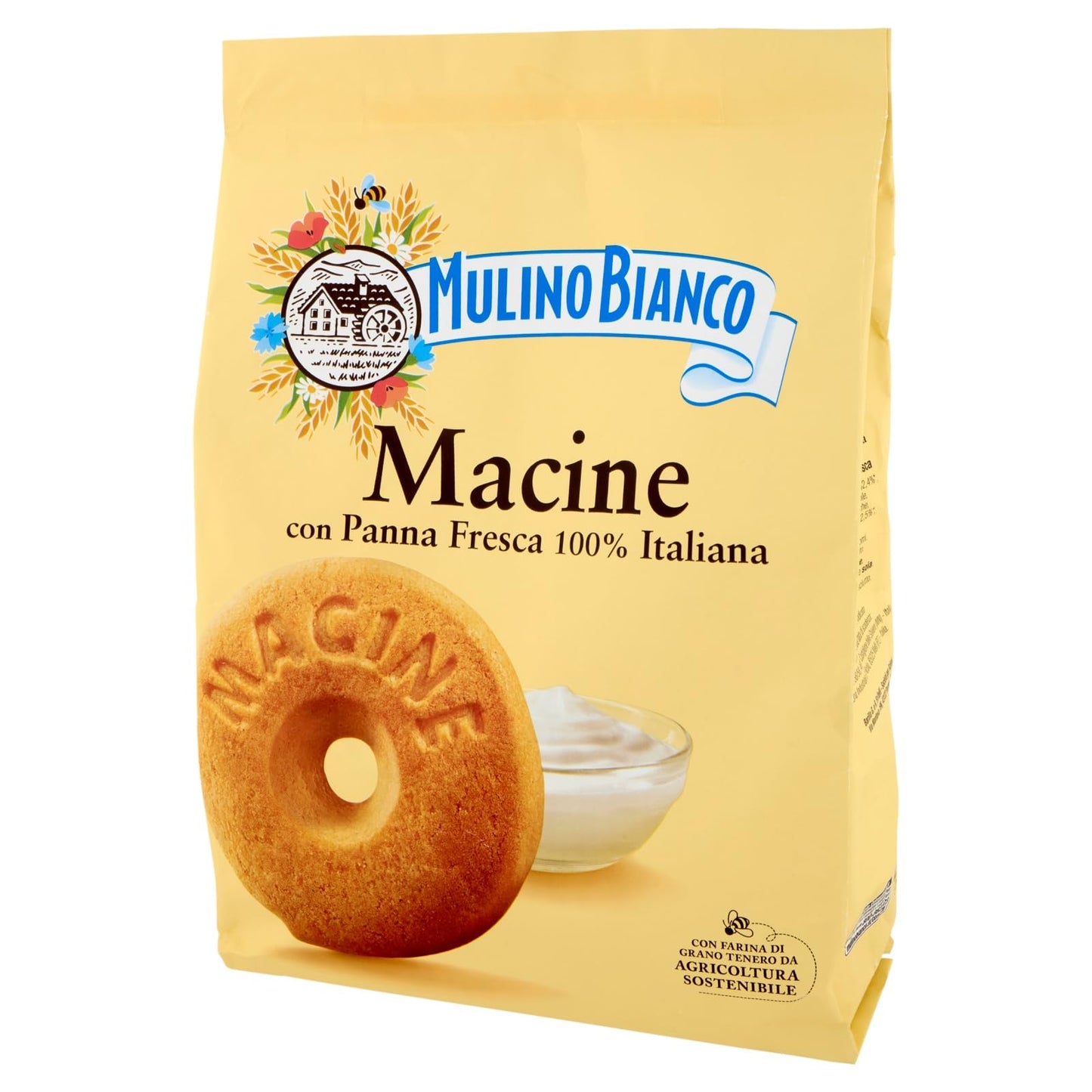 Mulino Bianco Biscotti Frollini Macine con Panna Fresca, 800g