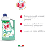 Dual Power Detergente Universale Sgrassante Per Pavimenti - Igienizzante, Scioglie Lo Sporco Ostinato - Mele Verde E Gelsomino, Neutro, 5000 Millilitro