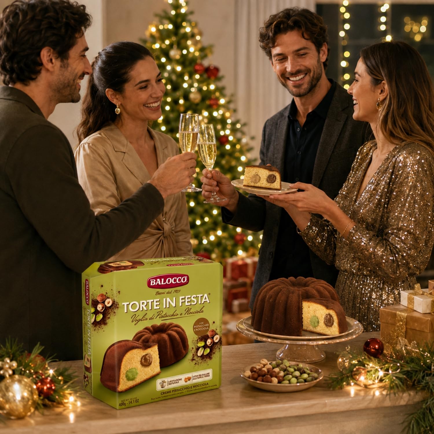 Balocco Torta Pistacchio e Nocciola, 400g