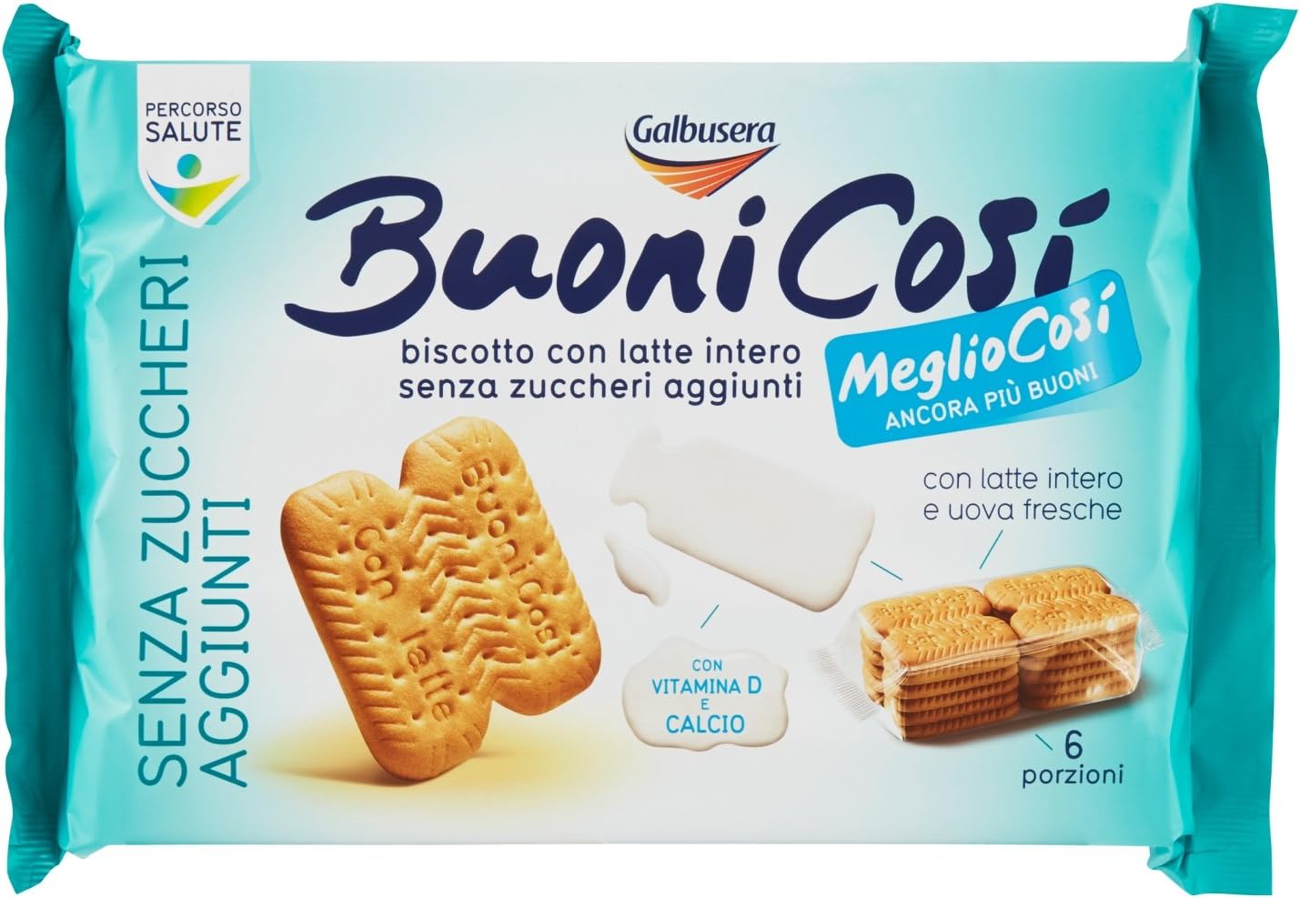 Galbusera Buonicosì Biscotti senza Zuccheri Aggiunti Megliocosì, 300g