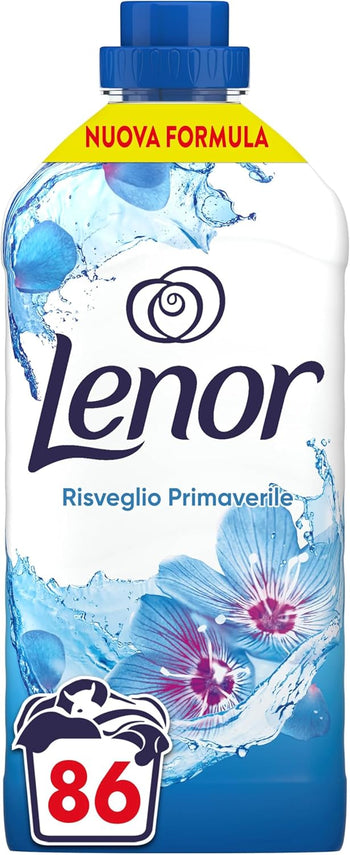 Lenor Ammorbidente Lavatrice Concentrato, 86 Lavaggi, Risveglio Primaverile, Freschezza Di Lunga Durata, Lenzuola Profumate Fino A 1 Settimana