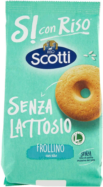 Si con Riso - Frollino con Riso - Biscotti Senza Lattosio e Senza Olio di Palma - 350 gr