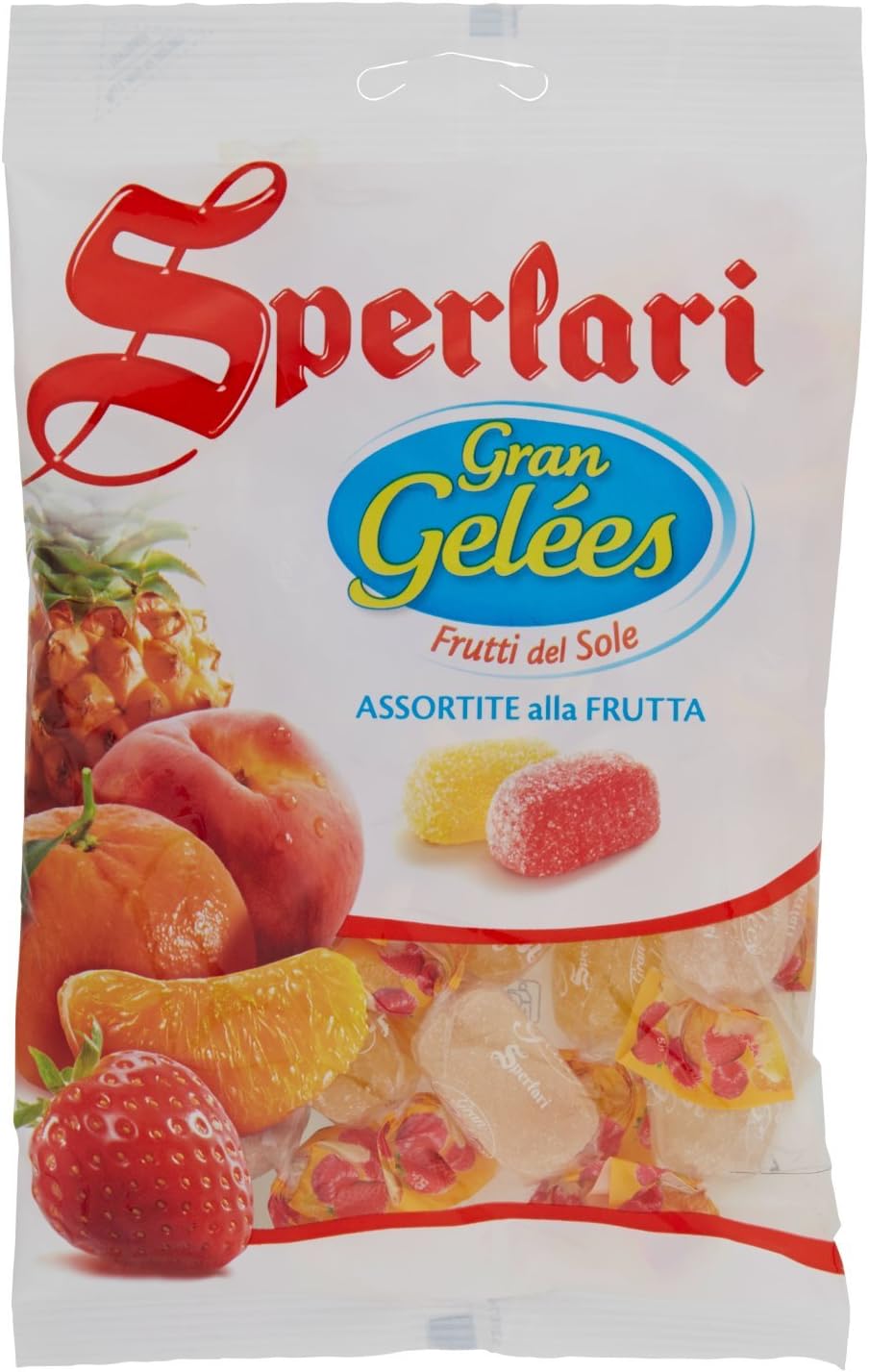 Pacco Convenienza X6 Sperlari Caramelle Gelee Frutti del Sole, 175g + Penna Professionale Raspada